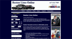 Desktop Screenshot of bostonlimoonline.com